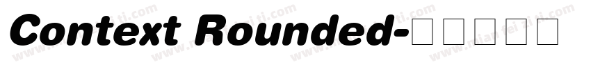 Context Rounded字体转换